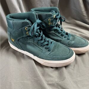 Supra Men's High-Top Suede Sneakers - Green